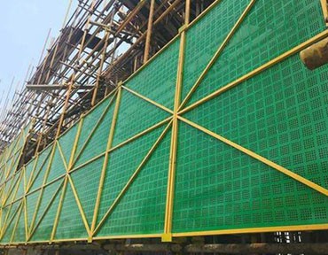 建筑爬架网案例